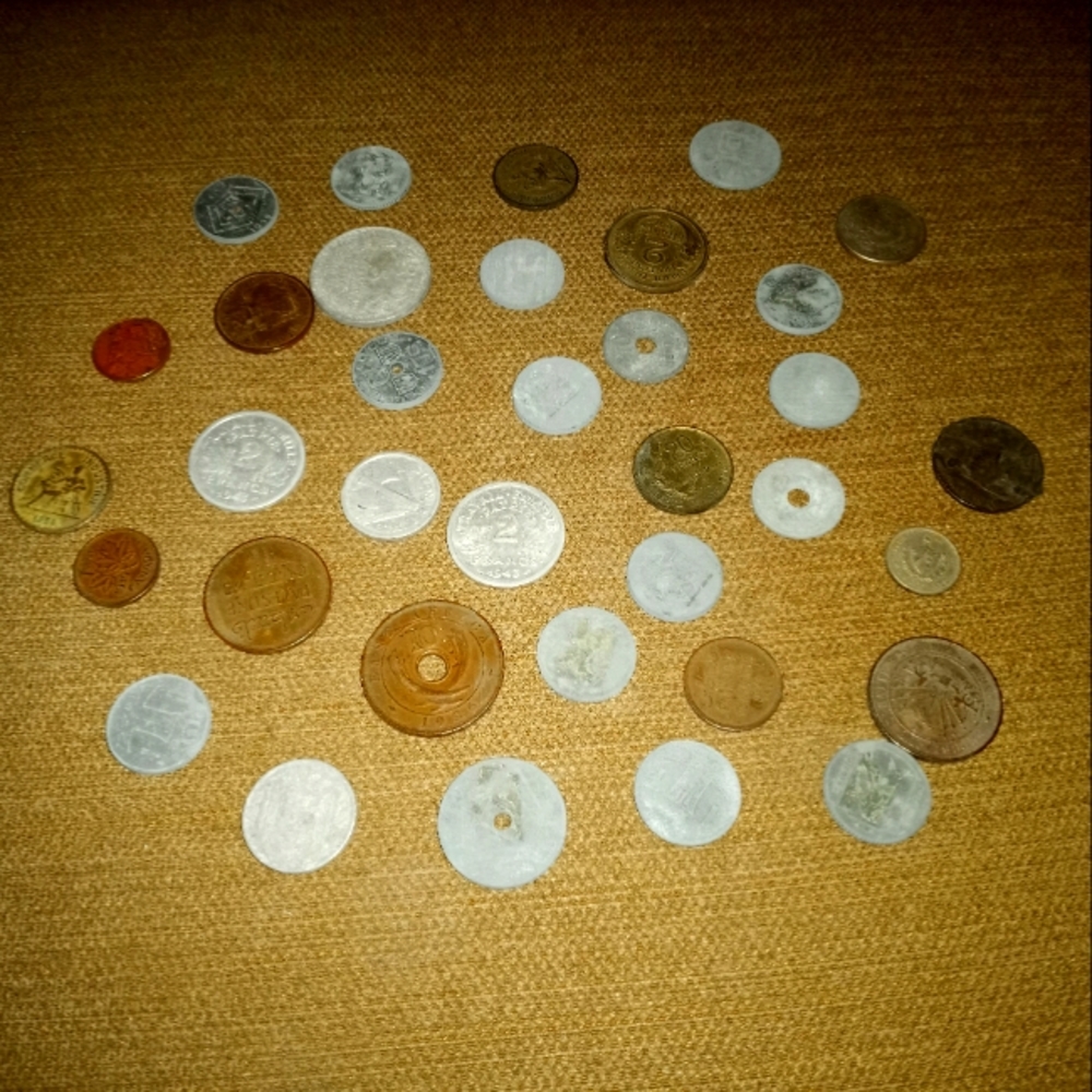 Vintage WWII coins